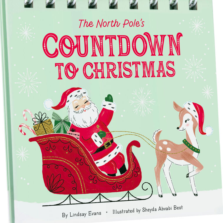 The North Pole's Countdown to Christmas Ornaments and Book Set