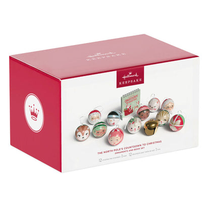 The North Pole's Countdown to Christmas Ornaments and Book Set