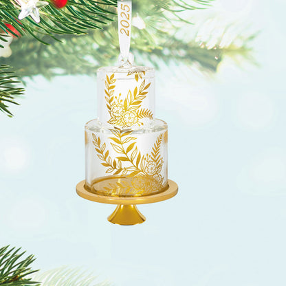 Our Sweet Beginning 2025 Glass Ornament