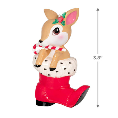 Vintage Reindeer Porcelain Ornament