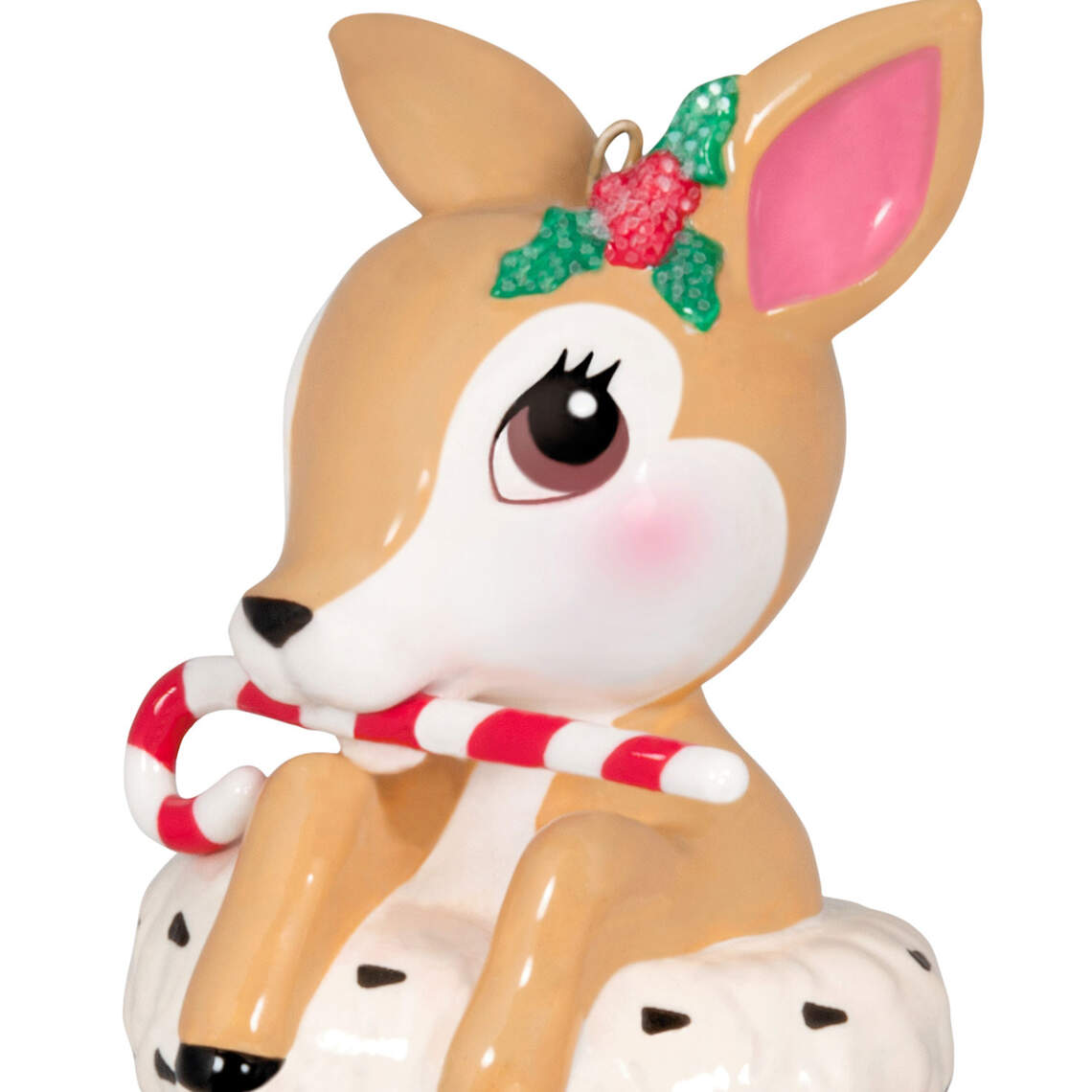 Vintage Reindeer Porcelain Ornament