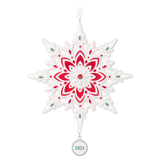 Snowflake 2024 Porcelain Ornament