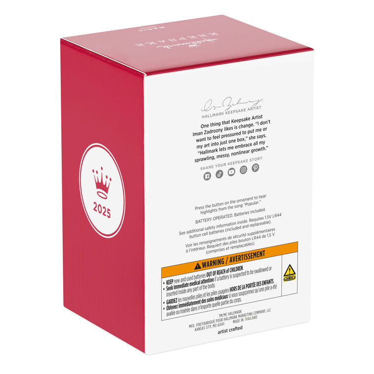 Wicked Popular Musical Ornament